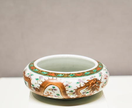 Qing Dynasty ceramic at Datong Museumのeditorial素材