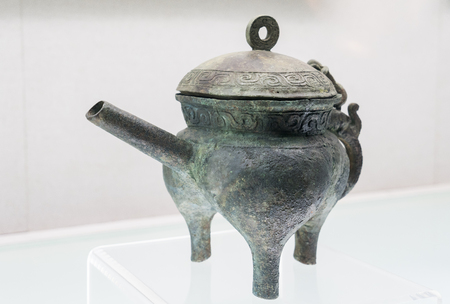 Western Zhou bronzes unearthed from the tomb of Jin at Shanxi Museumのeditorial素材