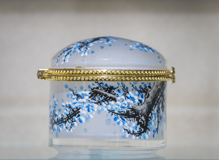 Interior painted snuff box at painting art museumのeditorial素材