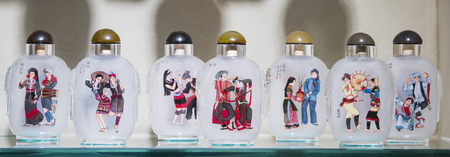 painted snuff bottles at painting art museumのeditorial素材
