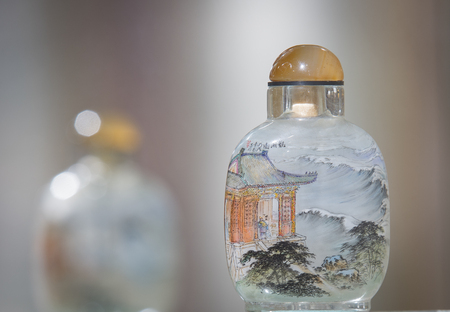 Hengshui City, Hebei Province, China, painting art museum, painted snuff bottlesのeditorial素材