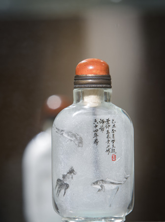 painted snuff bottles at painting art museumのeditorial素材