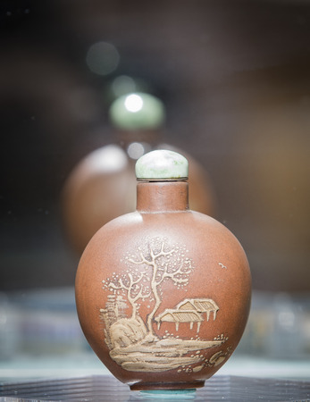 painted snuff bottles at painting art museumのeditorial素材