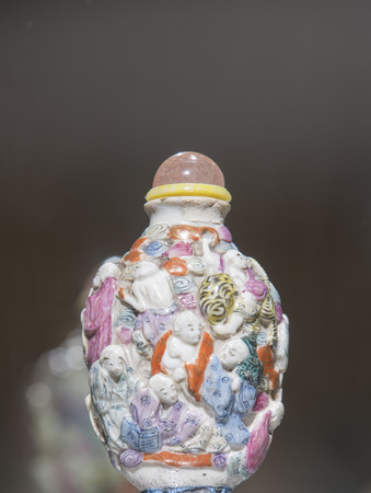 painted snuff bottles at painting art museumのeditorial素材