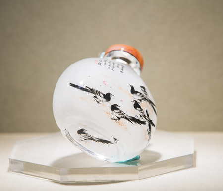 painted snuff bottles at painting art museumのeditorial素材