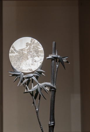 Chinese, Tianjin City, Tianjin Museum, collections of cultural relics, the ivory carving, bamboo grove like:のeditorial素材