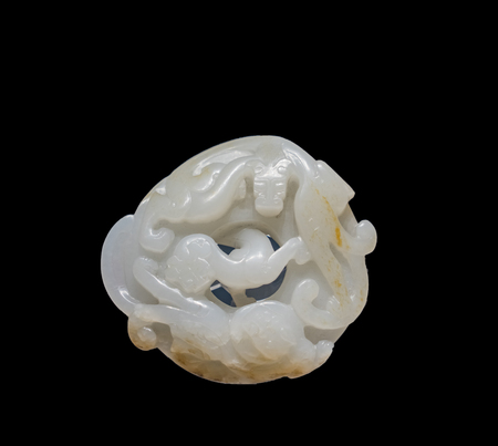 Jade from Song Dynasty at Tianjin Museum, Tianjin, China.のeditorial素材