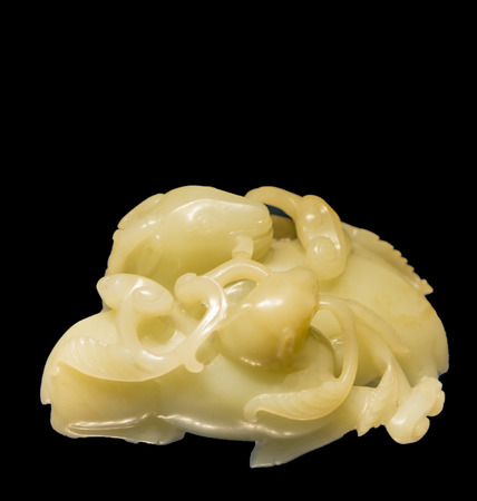 China, Tianjin City, Tianjin Museum, collections of cultural relics, the Qing Dynasty, the White Deerのeditorial素材