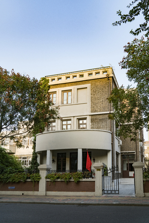 China Tianjin City, the five Avenue small building areaのeditorial素材