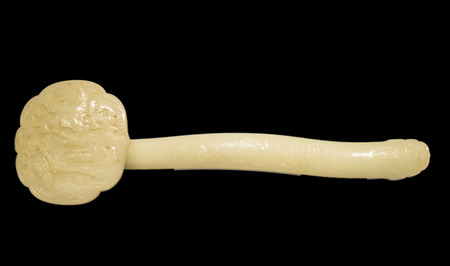 China, Tianjin, Tianjin Museum, collection of cultural relics, the Qing Dynasty, jade Ruyiのeditorial素材