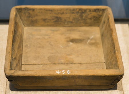 China Beijing Tongzhou District Tongzhou Museum of cultural relics the Ming Dynasty square grain tableのeditorial素材