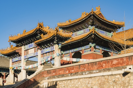Exterior landscape view of a traditional architectural buildingのeditorial素材