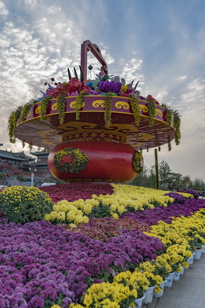 chrysanthemum flower exhibition in 2017のeditorial素材