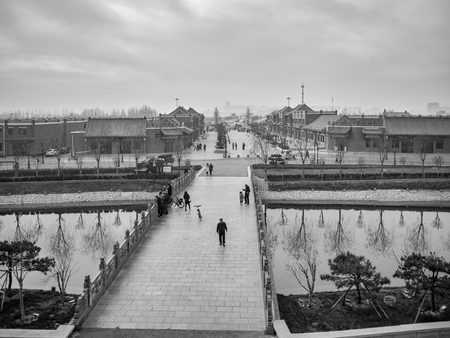 Zhengding ancient city of Shijiazhuang City in Hebei Province, Chinaのeditorial素材