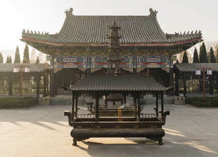 Shandong, Linyi, Wang Xizhi's former residence, Pu Zhao Templeのeditorial素材