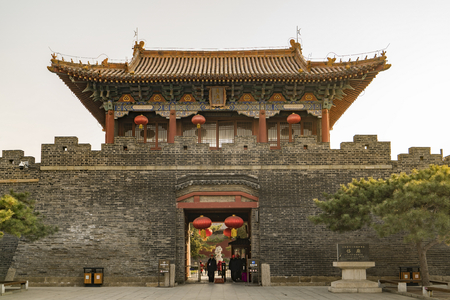 Taishan Temple at Tai'an City, Shandong Province.のeditorial素材