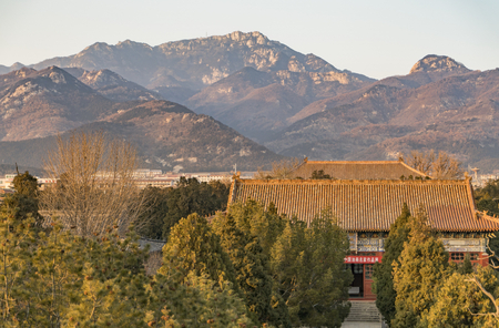 Taishan Temple at Tai'an City, Shandong Province.のeditorial素材