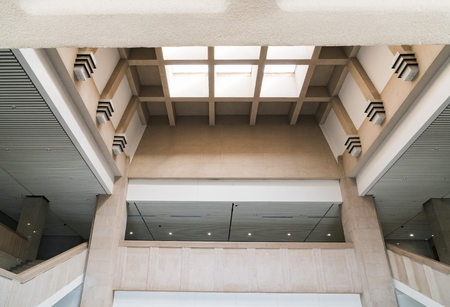 Indoor building of Xuzhou Museum at Jiangsu, Xuzhou, China.のeditorial素材