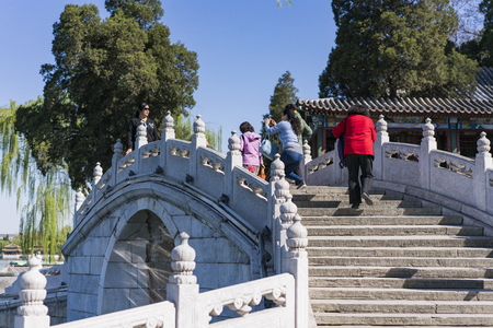 Beihai Park at Beijing, China.のeditorial素材