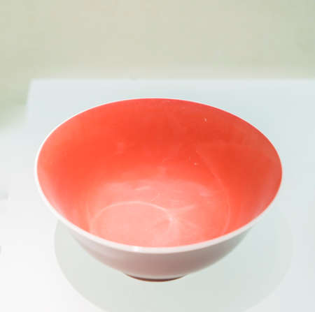 porcelain bowl in  Shijiazhuang, Hebei Museumのeditorial素材