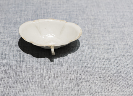 Tang Dynasty white glazed sea bream cup at hebei museum.のeditorial素材