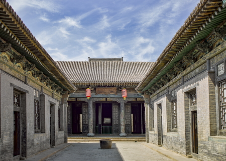 Shanxi Province, Jinzhong City, Taigu County, Sanduotang Museum or Cao Family Courtyard.のeditorial素材