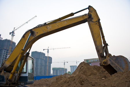China, Hebei Province, Shijiazhuang City, Chang'an District, Tan Gu Village, demolition siteのeditorial素材