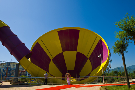 Water theme park in Bailu Hot Spring Hotel,Shijiazhuang City, Hebei Province, Chinaのeditorial素材