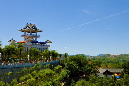 Water theme park in Bailu Hot Spring Hotel,Shijiazhuang City, Hebei Province, Chinaのeditorial素材