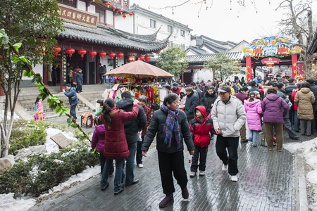 Temple Fair in Nanjingのeditorial素材
