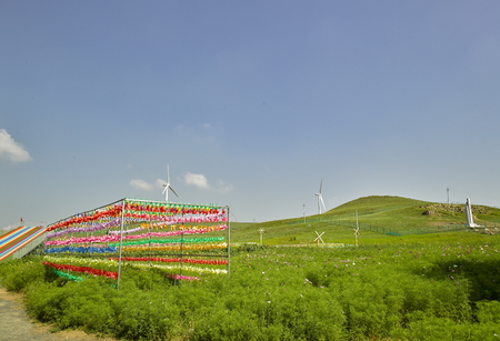 Windmill Park in  Chongli County, China