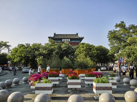 Zhenyulou is the tallest and most magnificent ancient building in Xuanhua Ancient City.のeditorial素材
