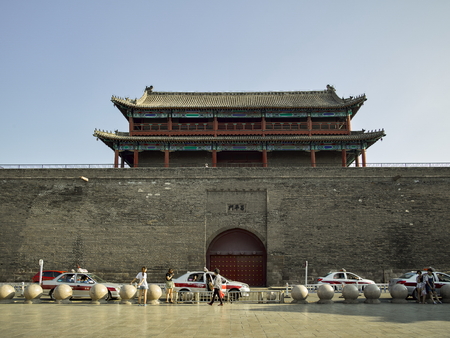 Gongji Building, also known as Changping Gate, Nanmen Building, is the southern gate of Xuanhua, was built in the Ming Yongle years.のeditorial素材