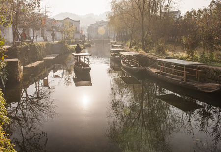 Wuyuan County, Likeng Village sceneryのeditorial素材