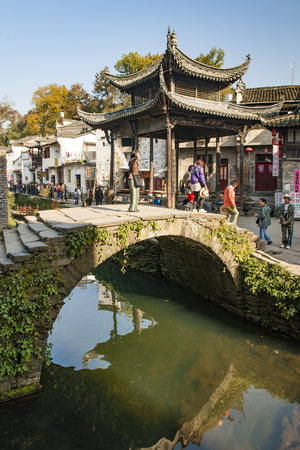 Wuyuan County, Likeng Villageのeditorial素材