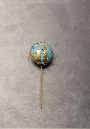 Qing Dynasty bronze enamel at datong museum.のeditorial素材