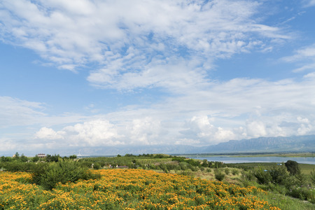 China, Hebei Province, Zhangjiakou City, Yu County sceneryの写真素材