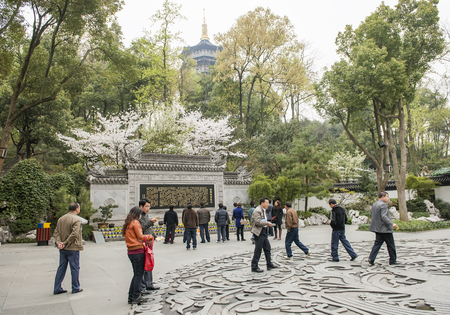 Hangzhou West Lake Scenic Area, Leifeng Towerのeditorial素材