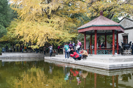 Xiangshan Park at Beijing, China.のeditorial素材