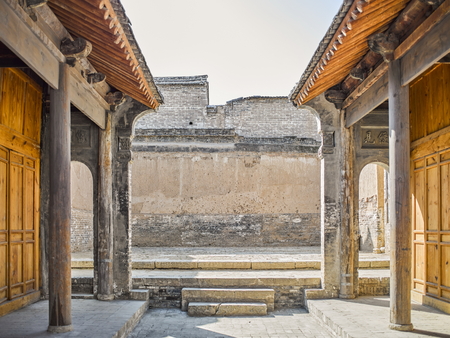 Sanmen Temple at Dangjia Village, Hancheng City, Shaanxi Province, China.のeditorial素材