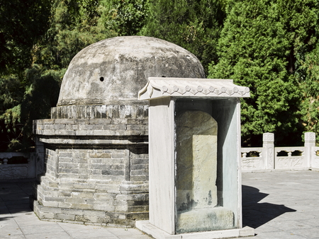 Bianque tomb in Bianque temple at Xingtai City, China.のeditorial素材