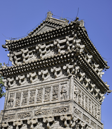 Bianque temple at Xingtai city, China.のeditorial素材