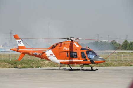 2018 China International General Aviation Expo at exhibiting various aircraft, Shijiazhuang City, Hebei Province, China.のeditorial素材