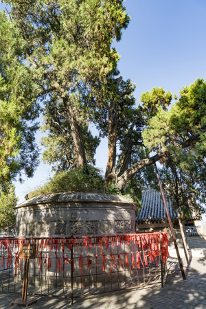 Sima Qian's Tomb in Weinan City, Shaanxi Province, China.のeditorial素材