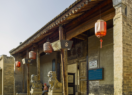 The ancient ancestors in cultural village, Shaanxi Province, China.のeditorial素材