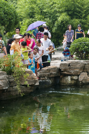China, Shandong Province, Jinan City, Baotu Spring Scenic Areaのeditorial素材