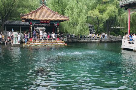 China, Shandong Province, Jinan City, Baotu Spring Scenic Areaのeditorial素材