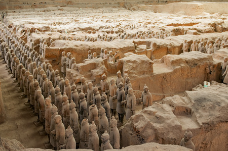 Terracotta Warriors and Horses at Shanxi Province, China.のeditorial素材