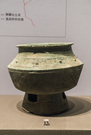 collection of cultural relics in Shaanxi History Museumのeditorial素材