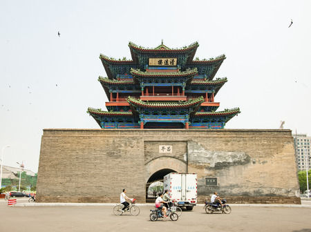 Xuanhua Qingyuan Building at Hebei Province, China.のeditorial素材